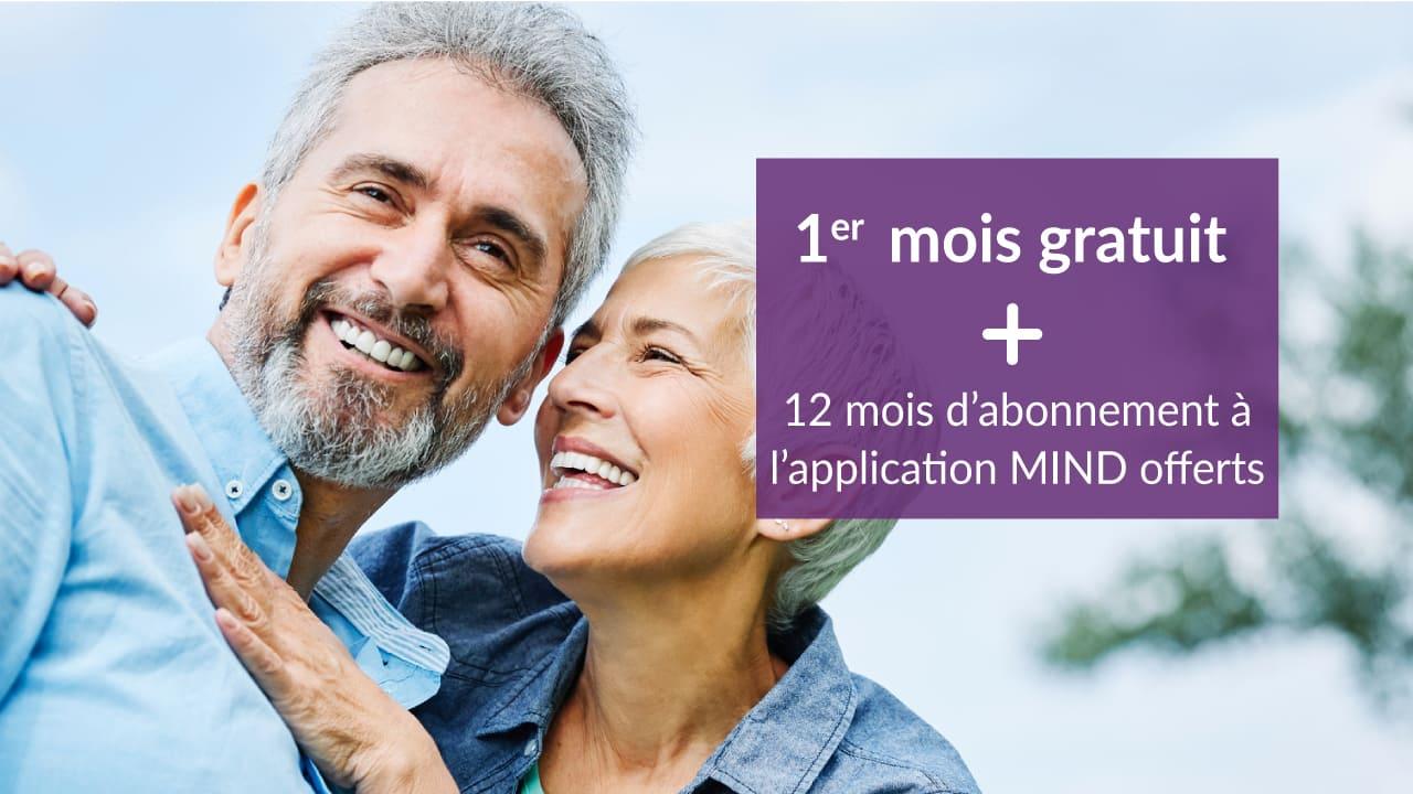 1er mois gratuit + 12 mois d'abonnement à l'application MIND offerts